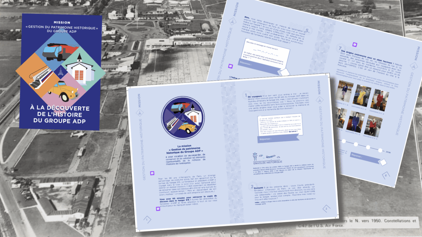 Livret du jeu d'investigation pour la Mission Patrimoine du Groupe ADP