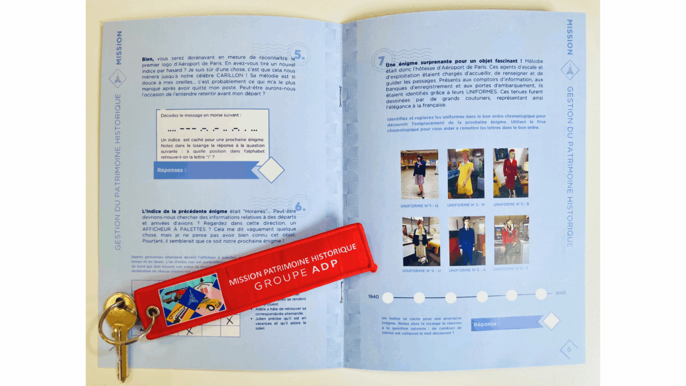 Livret du jeu d'investigation pour la Mission Patrimoine du Groupe ADP