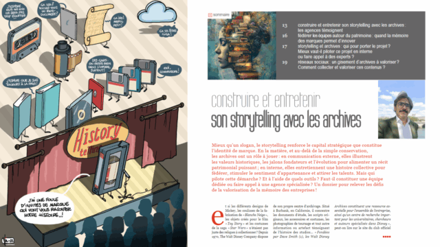 Article Archimag Construitre et entretenir son storytelling avec les archives